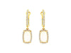 1.66CT DIAMOND & AAA OPAL 14KT YELLOW GOLD CUSHION HALO CLIP ON HANGING EARRINGS