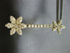 ESTATE 1.25CT DIAMOND 14KT YELLOW GOLD 3D DOUBLE FLOWER CLASSIC HANGING EARRINGS