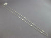 ESTATE .60CT DIAMOND 14KT WHITE GOLD 3D MARQUISE SHAPE BY THE YARD LOVE NECKLACE