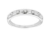 ESTATE .10CT DIAMOND 14K WHITE GOLD 3D CLASSIC ROUND ETOILE MULTI SHAPE FUN RING