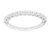 .65CT DIAMOND 14K WHITE GOLD SHARED PRONG SEMI ETERNITY WEDDING ANNIVERSARY RING