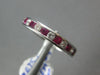ESTATE 1.15CT DIAMOND & AAA RUBY 18KT WHITE GOLD ROUND CHANNEL ANNIVERSARY RING