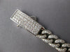 ESTATE 2.46CT DIAMOND 14KT WHITE GOLD 3D SOLID CUBAR BAR LOVE BRACELET