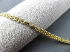 ANTIQUE LONG .90CT DIAMOND & AGATE 14KT YELLOW GOLD 3D FLOATING ITALIAN NECKLACE