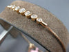 .35CT DIAMOND 14KT ROSE GOLD BEZEL 7 STONE GRADUATING ADJUSTABLE TENNIS BRACELET