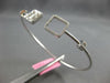 WIDE .59CT DIAMOND 18K WHITE GOLD 3D ROUND & BAGUETTE INVISIBLE BANGLE BRACELET