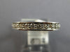 .88CT DIAMOND 14KT WHITE GOLD CHANNEL SHARED PRONG 3mm WEDDING ANNIVERSARY RING