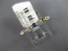 .78CT DIAMOND & AAA MULTI COLOR SAPPHIRE 18K WHITE GOLD WEDDING ANNIVERSARY RING