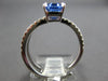 1.51CT DIAMOND & AAA SAPPHIRE 18KT WHITE GOLD BAGUETTE & ROUND ENGAGEMENT RING