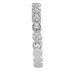 .51CT DIAMOND 18KT WHITE GOLD 3D ROUND BEZEL FILIGREE WEDDING ANNIVERSARY RING