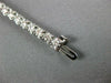 ESTATE 3.02CT DIAMOND 14KT WHITE GOLD 3D ROUND CLASSIC 4 PRONG TENNIS BRACELET