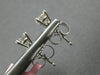 ESTATE .75CT DIAMOND 14KT WHITE GOLD 3D CLASSIC ROUND FOUR PRONG STUD EARRINGS