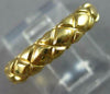 ESTATE 18KT YELLOW GOLD 3D TIFFANY & CO CRISS CROSS WEDDING ANNIVERSARY RING