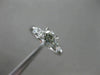 ANTIQUE .93CT DIAMOND PLATINUM SOLITAIRE FISHTAIL 5 STONE ENGAGEMENT RING #19022