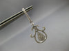 1.90CT DIAMOND 14K WHITE GOLD CLASSIC TEAR DROP HORSESHOE LUCKY HANGING EARRINGS