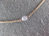 .70CT DIAMOND 14KT WHITE & ROSE GOLD 3D CLASSIC BY THE YARD LOVE NECKLACE #27242