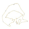 ESTATE 1.86CT DIAMOND 18KT 2 TONE GOLD CLASSIC ROUND BY THE YARD LOVE NECKLACE