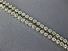 ESTATE LARGE 8.25CT DIAMOND 14KT WHITE GOLD FLOWER TEAR DROP CLEOPATRA NECKLACE