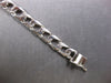 ESTATE LONG 14KT WHITE GOLD CLASSIC HANDCRAFTED CUBAN MENS ID BRACELET