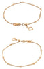 ESTATE .20CT DIAMOND 14KT ROSE GOLD CLASSIC BY THE YARD ADJUSTABLE LOVE BRACELET