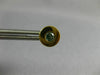ESTATE .38CT BLUE DIAMOND 18KT YELLOW GOLD 3D CLASSIC ROUND BEZEL STUD EARRINGS