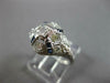 ANTIQUE ART DECO .55CT DIAMOND & AAA SAPPHIRE PLATINUM 3D ENGAGEMENT RING #27544