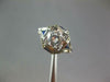 LARGE .97CT DIAMOND & AAA SAPPHIRE 18K WHITE GOLD ART DECO ENGAGEMENT RING 27238