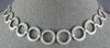 ESTATE 5.20CT DIAMOND 18K WHITE GOLD CIRCULAR SEMI ETERNITY LOVE TENNIS NECKLACE
