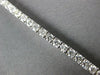 ESTATE 5.05CT DIAMOND 14KT WHITE GOLD 3D CLASSIC ROUND 4 PRONG TENNIS BRACELET
