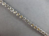 ESTATE .72CT DIAMOND 14KT WHITE GOLD 3 STONE PAST PRESENT FUTURE TENNIS BRACELET
