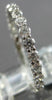 ESTATE 1.08CT DIAMOND 18K WHITE GOLD ROUND 2MM ETERNITY WEDDING ANNIVERSARY RING