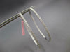 EXTRA LARGE 2.30CT DIAMOND 14KT WHITE GOLD 3D INSIDE OUT HOOP HANGING EARRINGS