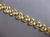 ESTATE WIDE 14KT WHITE & YELLOW GOLD CLASSIC MATTE & SHINY FUN FLORAL BRACELET