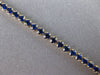 ESTATE AAA SAPPHIRE 14K YELLOW GOLD 3D CLASSIC SEMI ETERNITY FUN BRACELET