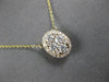 .67CT DIAMOND 14KT YELLOW GOLD CLUSTER INVISIBLE OVAL HALO BY THE YARD NECKLACE