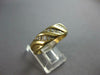 WIDE .20CT DIAMOND 14KT YELLOW GOLD 3D MULTI ROW SWIRL WEDDING ANNIVERSARY RING