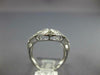 ESTATE LARGE 1.05CT DIAMOND 18KT WHITE GOLD MULTI OPEN GEOMETRIC SQUARE FUN RING