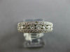 .75CT DIAMOND 18KT WHITE GOLD ROUND & PRINCESS 3 ROW FILIGREE ANNIVERSARY RING