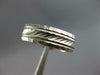 WIDE 14KT WHITE GOLD 3D DIAMOND CUT FILIGREE MILGRAIN ETERNITY ANNIVERSARY RING