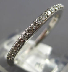 .26CT DIAMOND 14KT WHITE GOLD CLASSIC 2MM SEMI ETERNITY WEDDING ANNIVERSARY RING