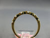.24CT DIAMOND 14KT YELLOW GOLD 3D 6 STONE BAMBOO SEMI ETERNITY ANNIVERSARY RING