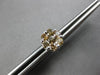 LARGE 1.0CT CHOCOLATE FANCY DIAMOND 14KT WHITE GOLD CLUSTER FLOWER STUD EARRINGS