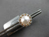 .47CT DIAMOND & AAA SOUTH SEA PEARL 18KT ROSE AND 14KT YELLOW GOLD STUD EARRINGS