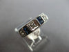 .51CT DIAMOND AND AAA SAPPHIRE 14KT WHITE GOLD ROUND & BAGUETTE ANNIVERSARY RING