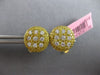 1.84CT WHITE & INTENSE FANCY YELLOW DIAMOND 18KT YELLOW GOLD CIRCULAR CUFFLINKS
