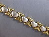 LARGE & LONG 1.0CT AAA SAPPHIRE 14KT 2 TONE GOLD MATTE & SHINY TOGGLE BRACELET