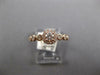 .53CT DIAMOND 14KT ROSE GOLD SOLITAIRE HALO FLOWER FRIENDSHIP PROMISE LOVE RING