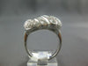 ESTATE LARGE 1.45CT DIAMOND 18KT WHITE GOLD 3D ROUND & BAGUETTE HEART SHAPE RING