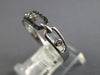 ESTATE .09CT WHITE & BLACK DIAMOND 14KT WHITE GOLD 3D OVAL LOVE KNOT FUN RING