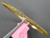 .67CT INTENSE FANCY YELLOW DIAMOND 18KT YELLOW GOLD 2MM ETERNITY BANGLE BRACELET